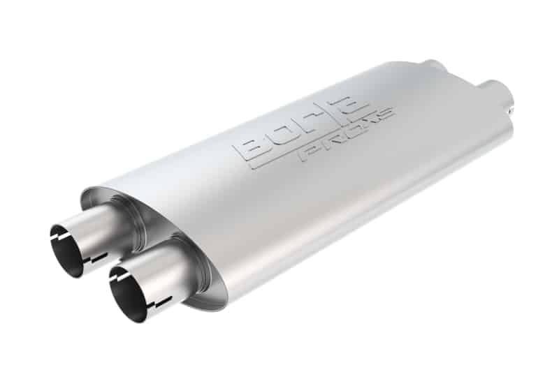 Borla Pro-XS 2.25in Tubing 19in x 4in x 9.5in Oval Notched Dual In / Dual Out Muffler - Image 2
