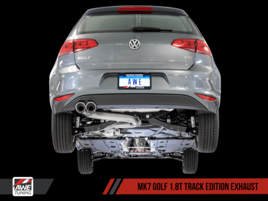 Alternative view of AWE Tuning VW MK7 Golf 1.8T Track Edition Exhaust w/Chrome Silver Tips (90mm)