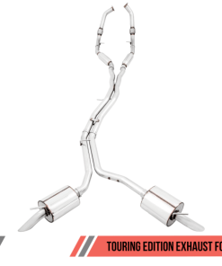 AWE Tuning Audi B9 SQ5 Resonated Touring Edition Cat-Back Exhaust - No Tips (Turn Downs)