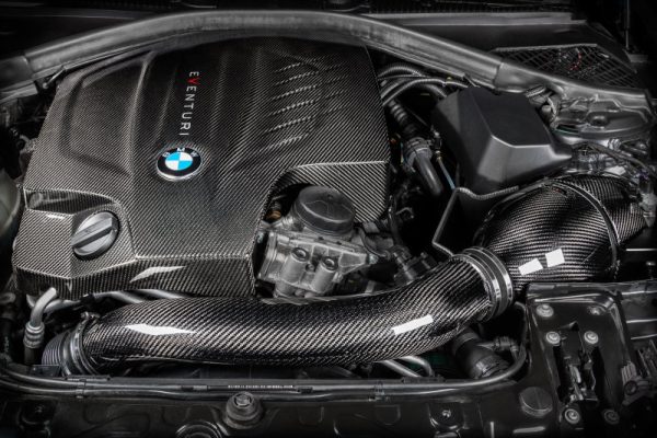 Alternative view of Eventuri BMW F2X M2/M135i/M235i/F30 335i/435i - Black Carbon Intake