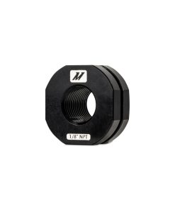 Alternative view of Mishimoto 1/8in NPT CNC-Machined Nozzle Mount Adapter - Black