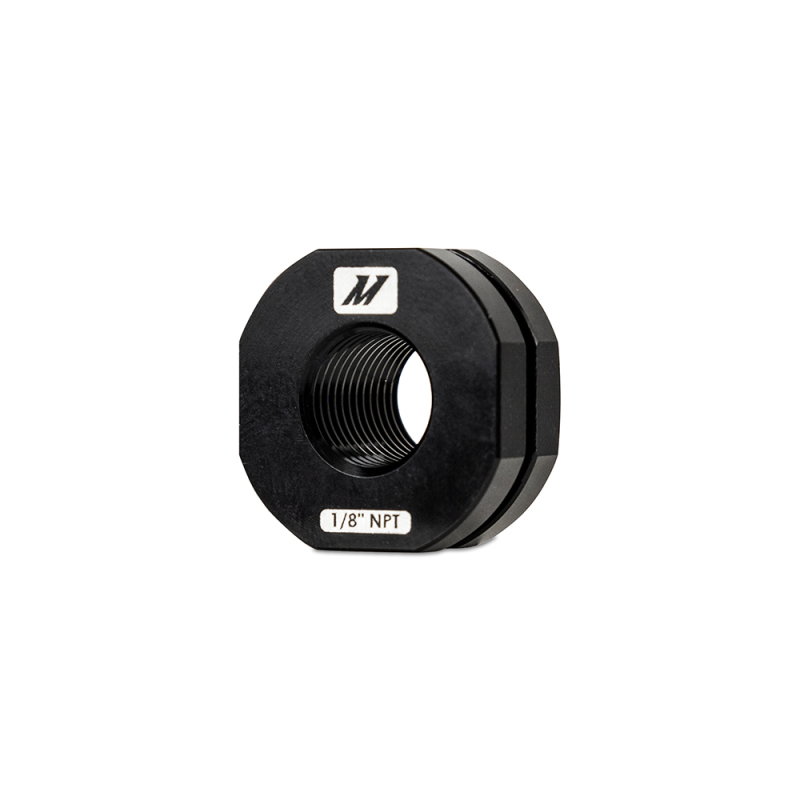 Mishimoto 1/8in NPT CNC-Machined Nozzle Mount Adapter - Black - Image 2