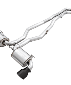 AWE 2020 Toyota Supra A90 Non-Resonated Touring Edition Exhaust - 5in Diamond Black Tips