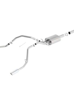 Borla 14 Silv/Sierra 1500 EC Std/CC Short 143.5in WB S-Type Single Split Rear Exit Cat-Back Exhaust