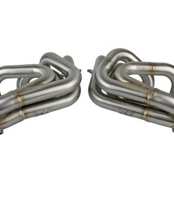 Alternative view of aFe Twisted 304SS Header 2020 Chevy Corvette (C8) 6.2L V8 - Brushed