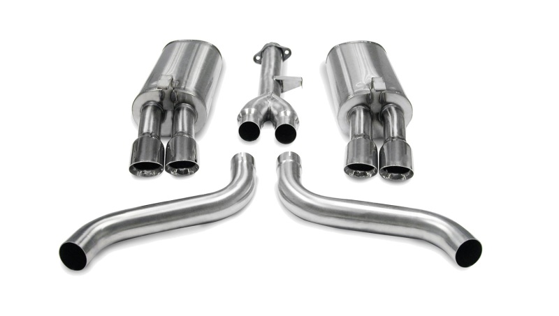 Corsa 86-91 Chevrolet Corvette C4 5.7L V8 L98 Polished Sport Cat-Back Exhaust - Image 2