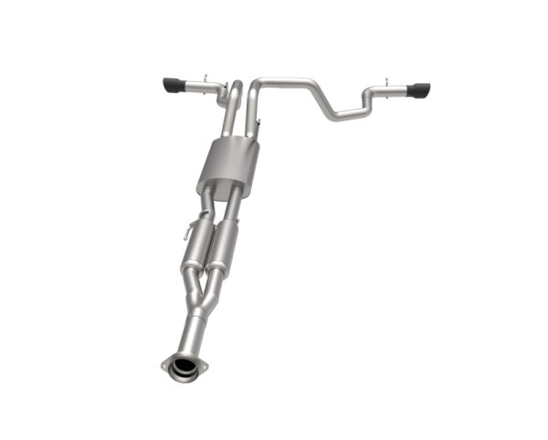 Alternative view of Kooks 2021+ Ford F150 2.7/3.5/5.0L 3in Dual Cat-Back Side Exit Exhaust w/Black Tips