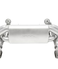 SOUL 2020+ Porsche 718 GT4 / Spyder / GTS 4.0L Valved Exhaust - Brushed Straight Cut Tips - No VC
