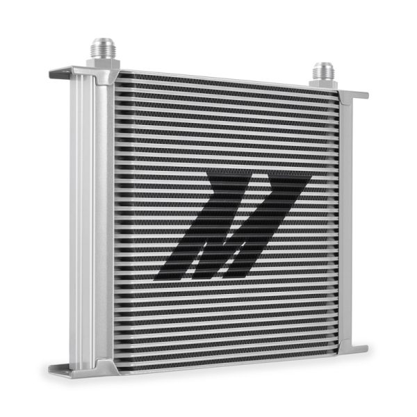 Alternative view of Mishimoto Universal 34 Row Oil Cooler - Silver