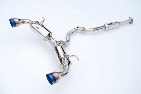 Alternative view of Invidia 12+ Subaru BRZ / Toyota 86 N2 60mm Single Layer Titanium Burnt Tips Cat-Back Exhaust