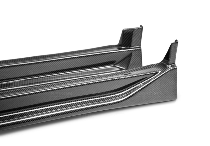 Seibon 02-03 Subaru WRX CW Carbon Fiber Side Skirts - Image 4
