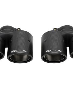 SOUL 05-08 Porsche 997.1 Carrera Bolt On Exhaust Tips - Carbon Fiber