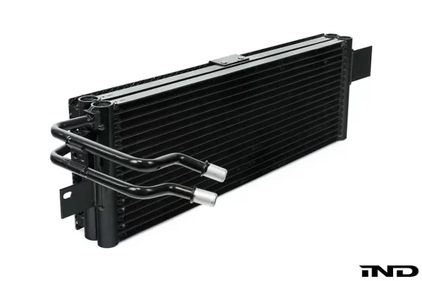 Alternative view of CSF BMW M3/M4 (G8X) Transmission Oil Cooler w/ Rock Guard