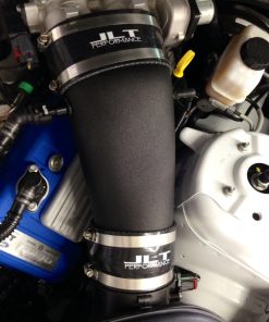 JLT 10-14 Ford Mustang GT500 Black Textured Induction Kit w/Replacement Red Air Filter