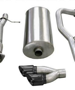 Corsa 07-10 Cadillac Escalade 6.2L V8 3in Cat-Back Single Side w Twin 4in Black Pro-Series Tips