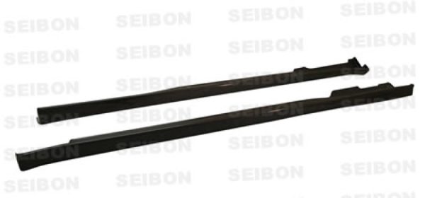 Alternative view of Seibon 96-00 Honda Civic 2DR/HB TR Style Carbon Fiber Side Skirts