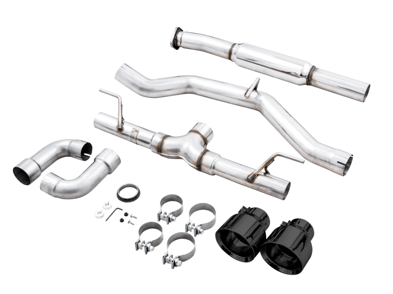 AWE Subaru BRZ / Toyota GR86 / Toyota 86 Track Edition Cat-Back Exhaust- Diamond Black Tips - Image 5
