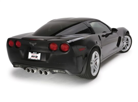 Alternative view of Borla 06-13 Chevy Corvette C6 ZO6/ZR1 Manual Trans S-Type II Rear Section Exht Dual Rd Rolled Tips