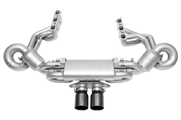 Soul 2022 Porsche 992 GT3 Catted Valved Exhaust Package - 4in Straight Cut Satin Black Tips