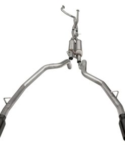 Alternative view of Corsa 21-22 Dodge Ram TRX Crew Cab Xtreme Catback Exhaust Dual Rear Black Tip