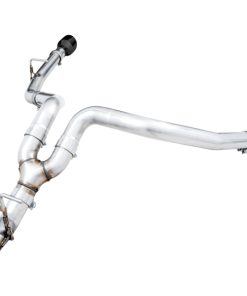 Alternative view of AWE Tuning 19-21 RAM 1500 5.7L (w/Cutouts) 0FG Dual Rear Exit Cat-Back Exhaust - Diamond Black Tips