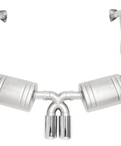 SOUL 09-12 Porsche 987.2 Cayman / Boxster Valved Exhaust - Polished Chrome Double Wall Tips