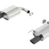 Borla S-Type Rear Section 15-17 Ford Mustang GT 5.0L V8 MT/AT 2.5in pipe 4in tip (Black Chrome)