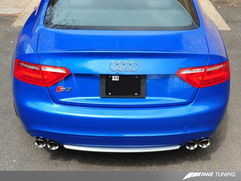 AWE Tuning Audi B8 S5 4.2L Track Edition Exhaust System - Polished Silver Tips - Image 6