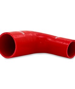Alternative view of Mishimoto Silicone Reducer Coupler 90 Degree 1.75in to 2.5in - Red