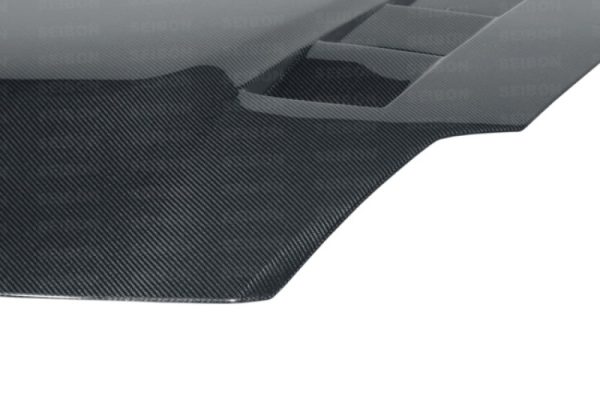 Alternative view of Seibon 07-08 Nissan 350z TS-style Carbon Fiber Hood