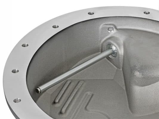 Alternative view of aFe Power Pro Series Rear Differential Cover Black w/Machined Fins 16-17 Nissan Titan XD(AAM 9.5-14)