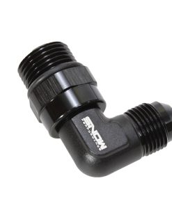 Snow -10 ORB to -8AN 90 Degree Swivel Fitting (Black)
