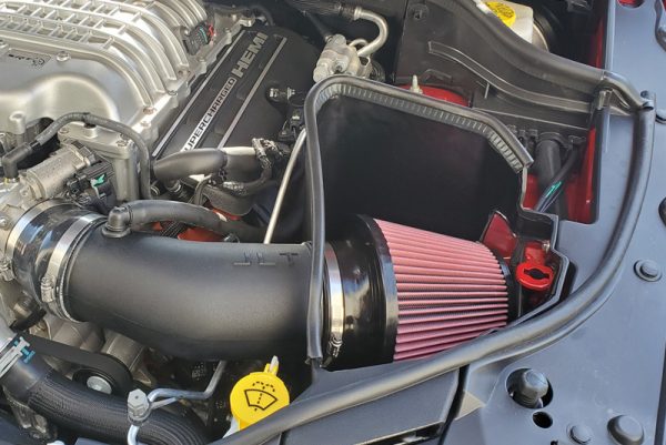 Alternative view of JLT 2021 Dodge Durango Hellcat 6.2L Black Textured Cold Air Intake Kit w/Red Filter