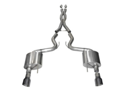 Alternative view of Corsa 15-17 Ford Mustang GT Coupe 5.0L 3in Xtreme Cat-Back Exhaust Dual Rear Exit w/ Gun Metal Tips