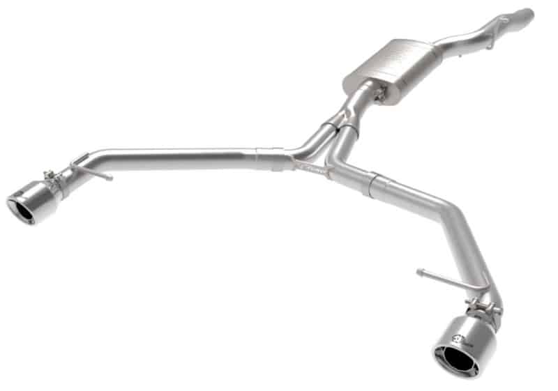 afe MACH Force-Xp 13-16 Audi Allroad L4 SS Axle-Back Exhaust w/ Polished Tips - Image 2