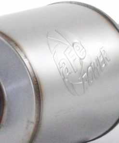 Alternative view of aFe Atlas Exhaust 4in Aluminized Cat-Back w/ 304 SS Polished Tip 11-13 Ford F-150 EcoBoost V6 3.5L