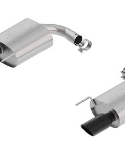 Borla Atak S Rear Section 15-17 Ford Mustang GT 5.0L V8 MT/AT 2.5in pipe 4in tip (Black Chrome)