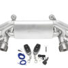 SOUL 2020+ Porsche 718 GT4 / Spyder / GTS 4.0L Valved Exhaust - Brushed Straight Cut Tips - w/ VC