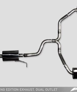 AWE Tuning VW CC Touring Edition Exhaust Dual Outlet - Diamond Black Tips