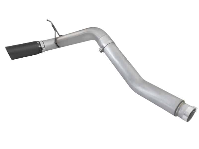 aFe Atlas Exhaust 5in DPF-Back Al Steel 2016 Nissan Titan XD V8-5.0L Black Tip - Image 4
