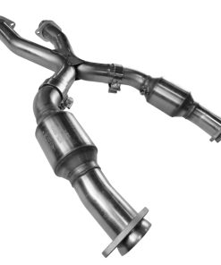 Alternative view of Kooks 99-04 Ford Mustang GT / Cobra 3in In x 3in Race Out GREEN Cat SS X Pipe Kooks HDR Req