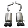 Corsa 09-13 Chevrolet Corvette (C6) 6.2L Black Xtreme Axle-Back Exhaust w/4.5in Tips