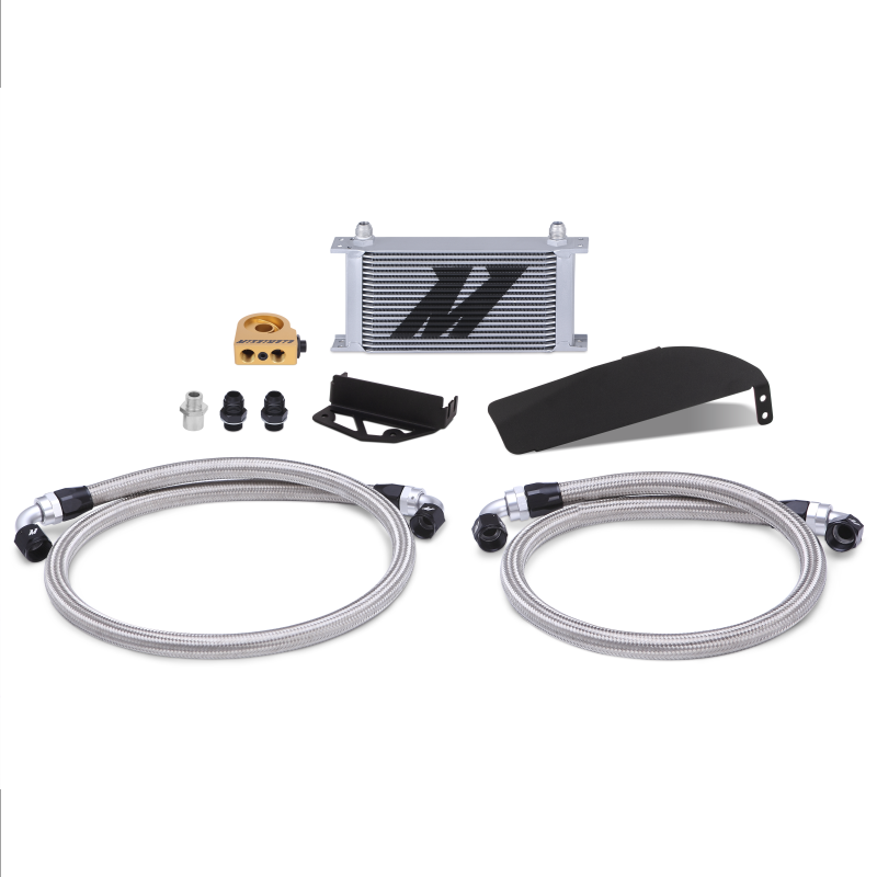 Mishimoto 2017+ Honda Civic Type R Direct Fit Oil Cooler Kit - Silver - Image 3