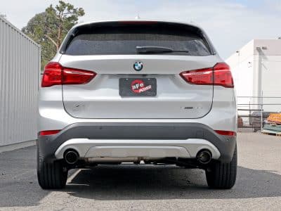 Alternative view of aFe MACHForce XP Exhausts Axle-Back 15-21 BMW X1 2.0L (t) (SS w/Black Tips)