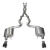 Corsa 2015 Ford Mustang GT Fastback 5.0 3in Xtreme Cat Back Exhaust w/ Dual  Black 4.5in Tips