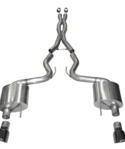 Corsa 2015 Ford Mustang GT Fastback 5.0 3in Xtreme Cat Back Exhaust w/ Dual  Black 4.5in Tips