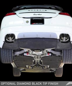 AWE Tuning Panamera Turbo Performance Exhaust System Touring Edition Polished Silver Tips