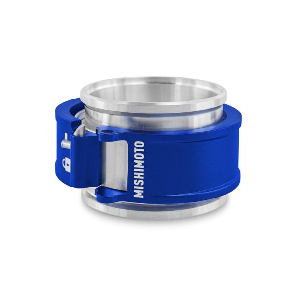 Alternative view of Mishimoto 2.5in Quick Release Clamp Assembly - Blue
