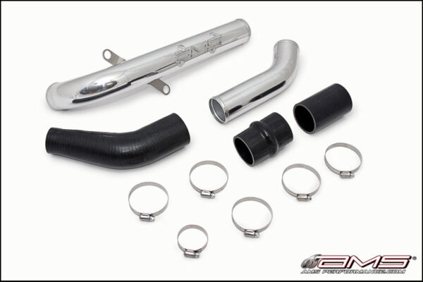 Alternative view of AMS Performance 08-15 Mitsubishi EVO X Upper I/C Pipe - Polished