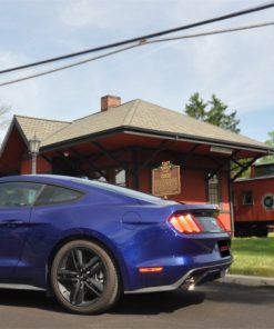 Alternative view of Corsa 15-16 Ford Mustang EcoBoost 2.3T Sport 3in Cat-Back Dual Rear Exit Polished Tips